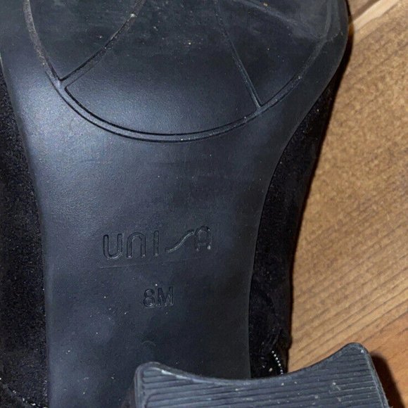UNISA Women’s QUESIA block heel over the knee boots in VERY BLACK sz 8M - EUC - Picture 12 of 14